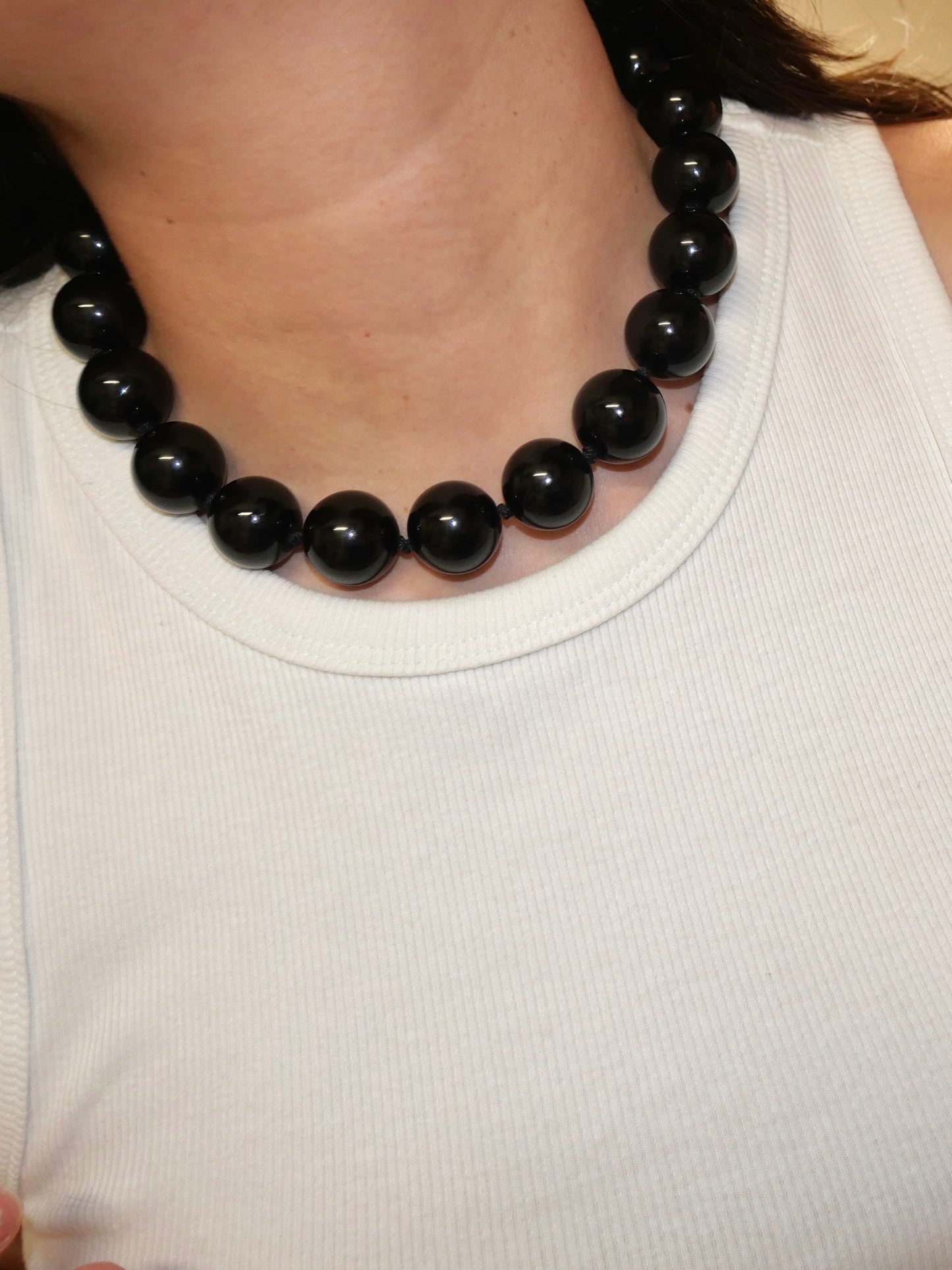 Black cherry necklace